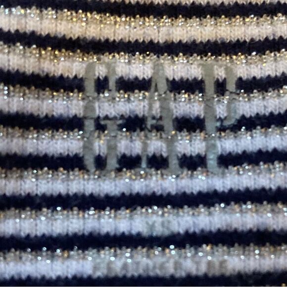 GAP Blue & White Striped short sleeve top XS - Picture 4 of 4